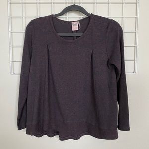 For All Seasons Eggplant Pleat Sweater